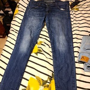 AEO super stretch skinny jeans